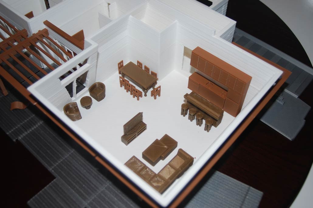 Interior Scale Model 3D printed