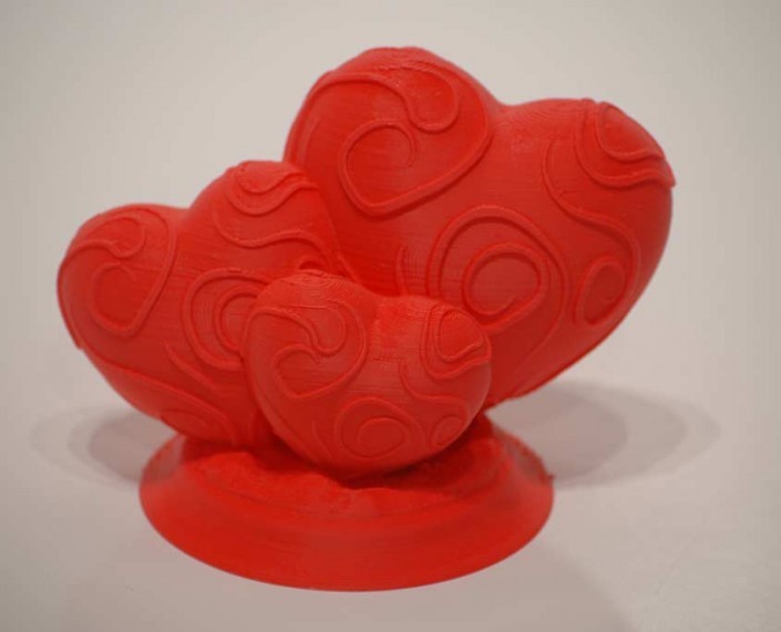 3D printed hearts - amazing