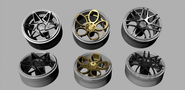 3D modeling wheels
