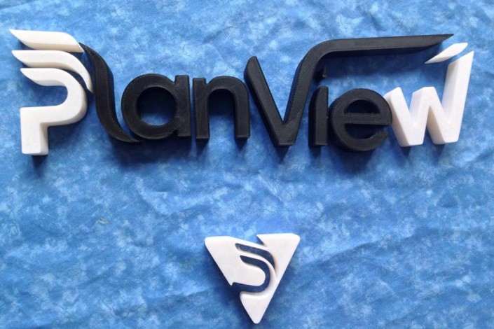 PlainView 3d printed sign
