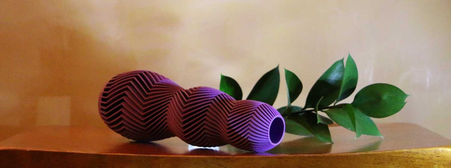 3d printed extraordinary wavy vase